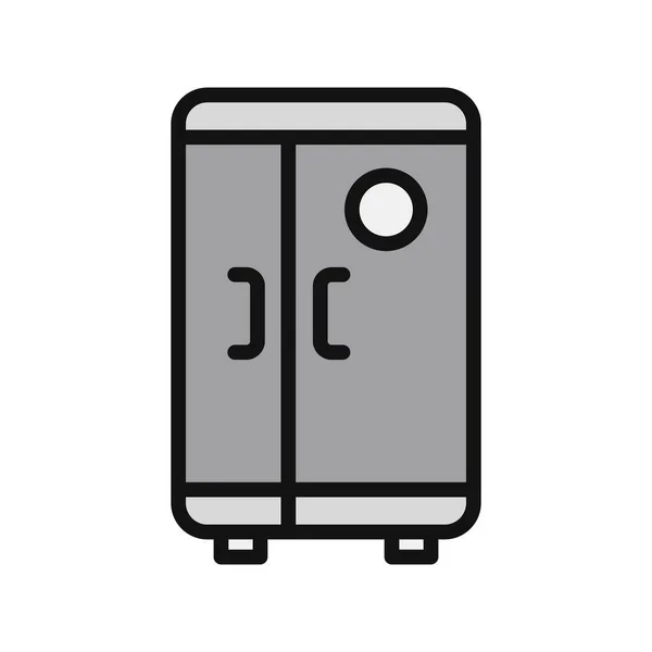 Kylskåp Ikon Modern Vektor Illustration Design — Stock vektor