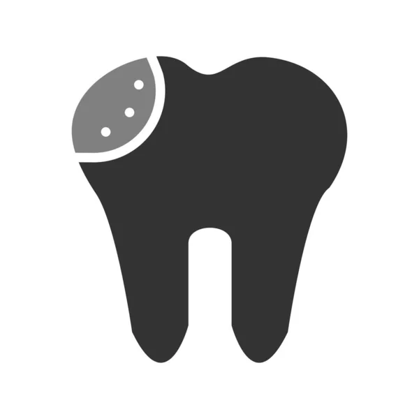 Ícone Dente Ilustração Vetorial — Vetor de Stock