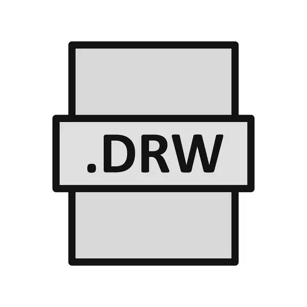 Darstellung Des Drw Dateiformatvektors — Stockvektor