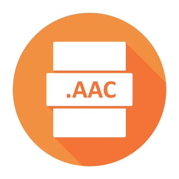 Aac File Format Vector Illustration — Stockvektor