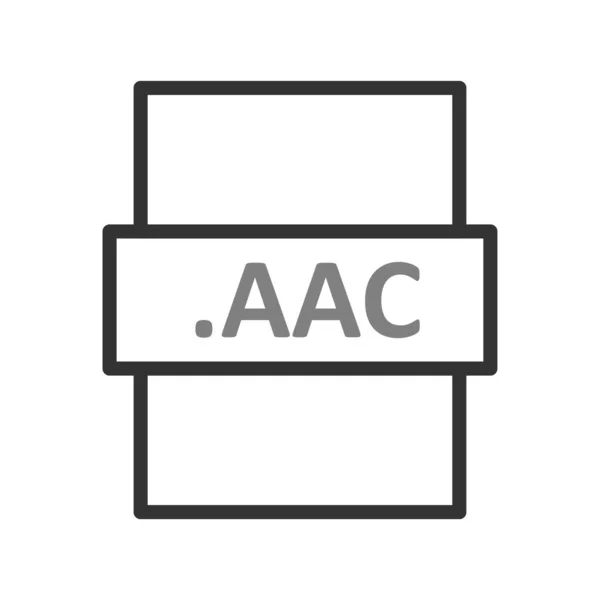 Aac File Format Vector Illustration — Stockový vektor