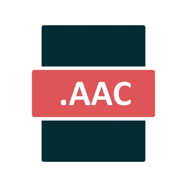 Aac File Format Vector Illustration — Archivo Imágenes Vectoriales