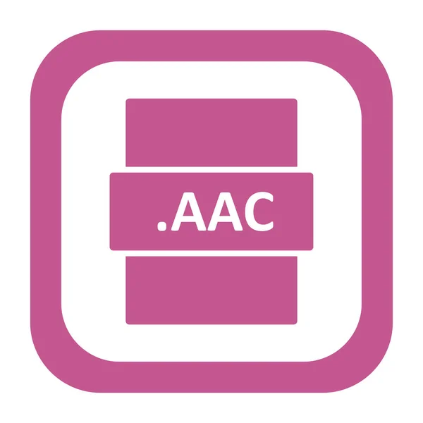 Aac File Format Vector Illustration — Archivo Imágenes Vectoriales