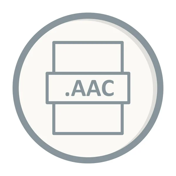 Aac File Format Vector Illustration — Stockvektor