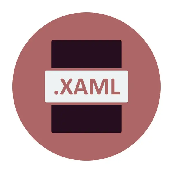 Xaml File Format Vector Illustration — Stockvektor