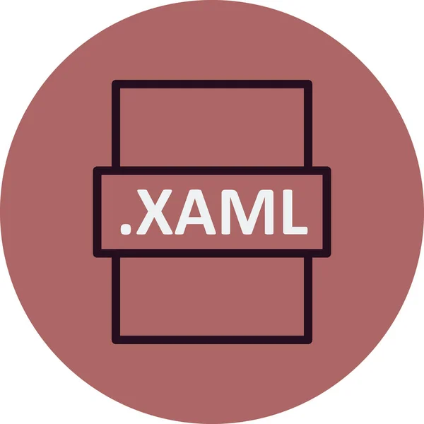 Xaml File Format Vector Illustration — Stockvektor