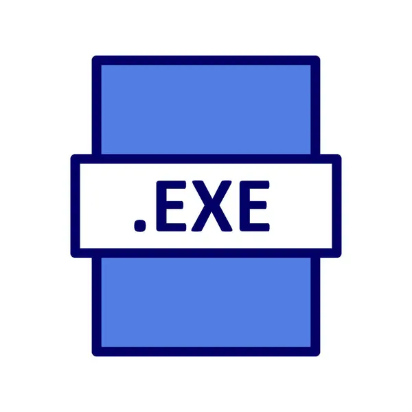 Exe Format Fichier Illustration Vectorielle — Image vectorielle