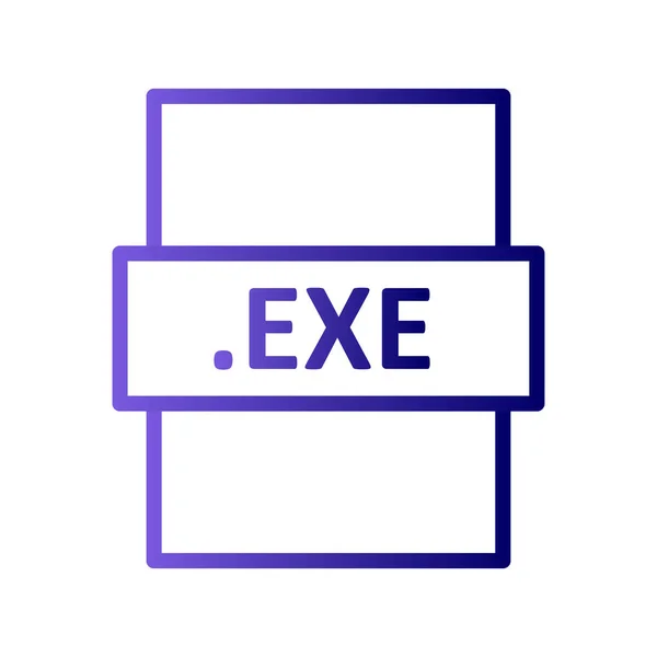 Exe Format Fichier Illustration Vectorielle — Image vectorielle