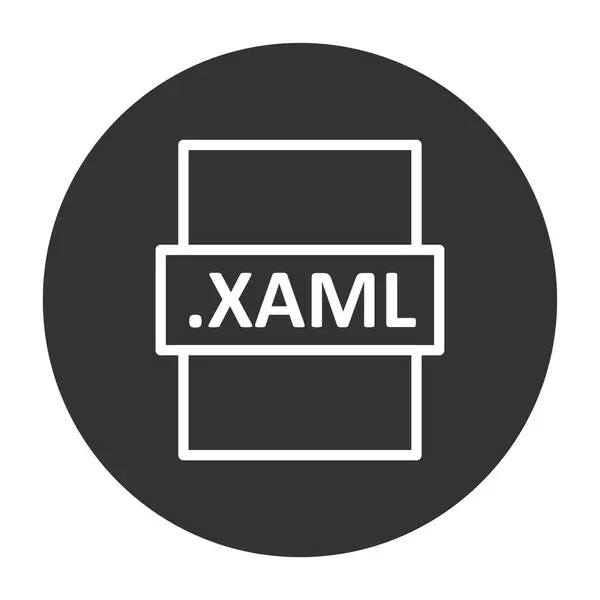 Xaml Dateiformat Vektor Illustration — Stockvektor