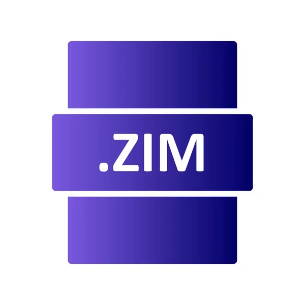 Zim File Format Vector Illustration — ストックベクタ