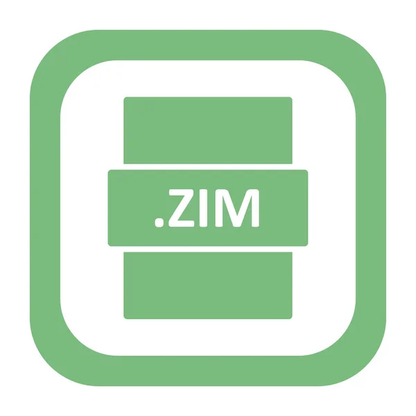 Zimファイル形式ベクトル図 — ストックベクタ