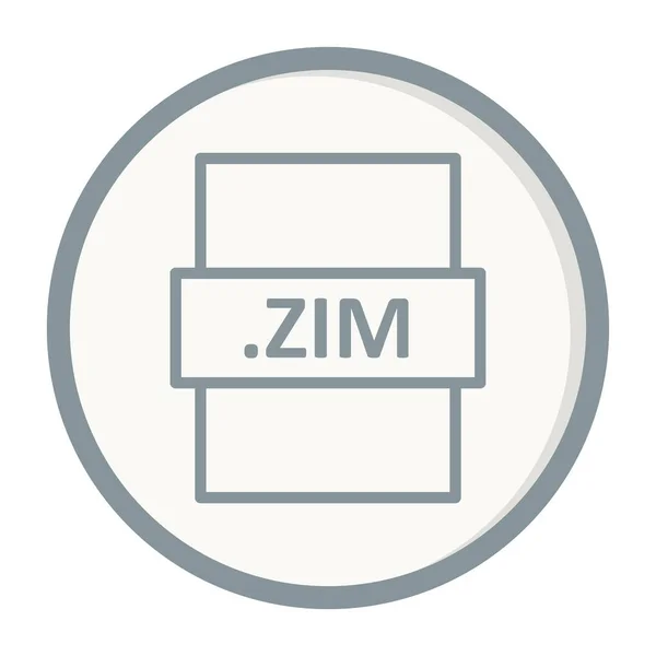 Zimファイル形式ベクトル図 — ストックベクタ
