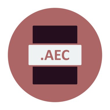 AEC dosya biçimi vektör illüstrasyonu