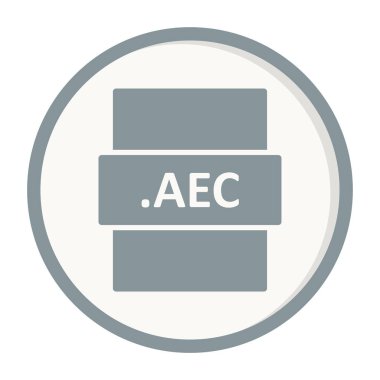 AEC dosya biçimi vektör illüstrasyonu