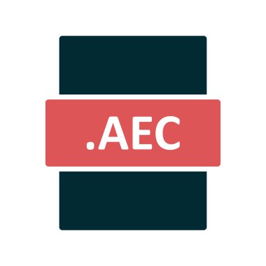 AEC dosya biçimi vektör illüstrasyonu