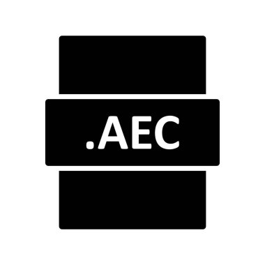 AEC dosya biçimi vektör illüstrasyonu