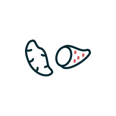 Gıda simgesinin vektör illüstrasyonu