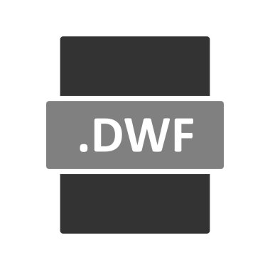 DWF dosya biçimi vektör illüstrasyonu