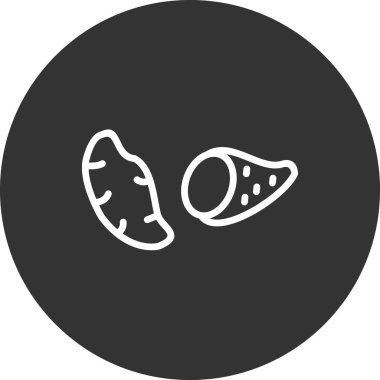 Gıda simgesinin vektör illüstrasyonu