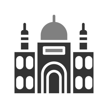 Modern yapı simgesinin vektör illüstrasyonu