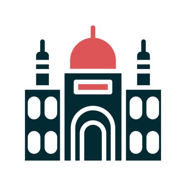 Modern yapı simgesinin vektör illüstrasyonu