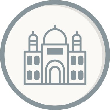 Cami. Web simgesi basit illüstrasyon