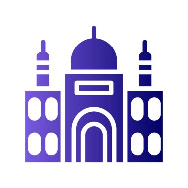 Modern yapı simgesinin vektör illüstrasyonu