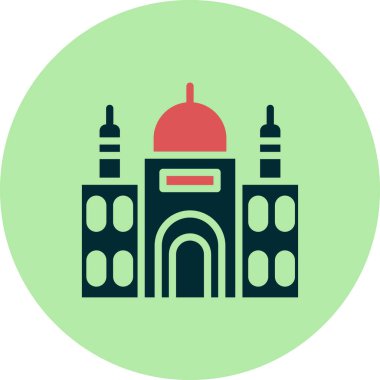 Cami simgesi vektör illüstrasyonu