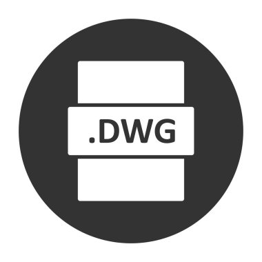dwg dosya biçimi vektör illüstrasyonu