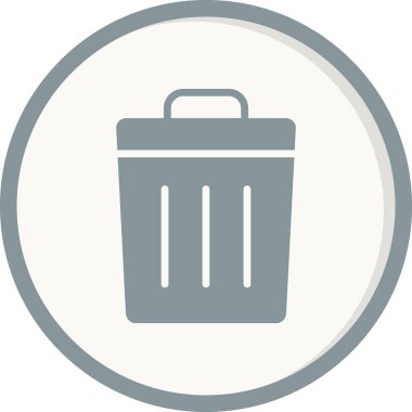 Çöp. Web simgesi basit tasarım