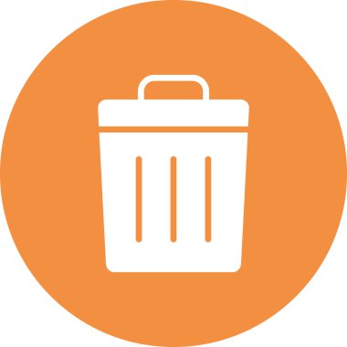 Vektör çizim çöp tenekesi simgesine