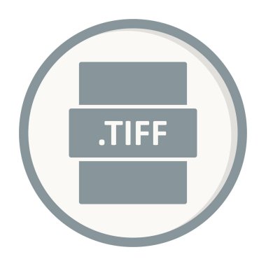 TIFF dosya biçimi vektör illüstrasyonu