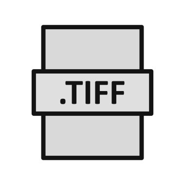 TIFF dosya biçimi vektör illüstrasyonu