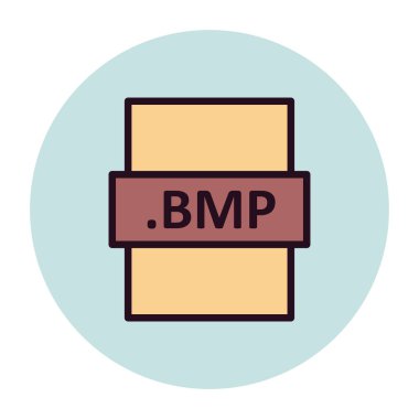 bmp dosya biçimi vektör illüstrasyonu