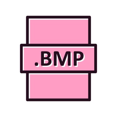 bmp dosya biçimi vektör illüstrasyonu