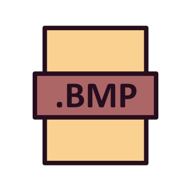 bmp dosya biçimi vektör illüstrasyonu