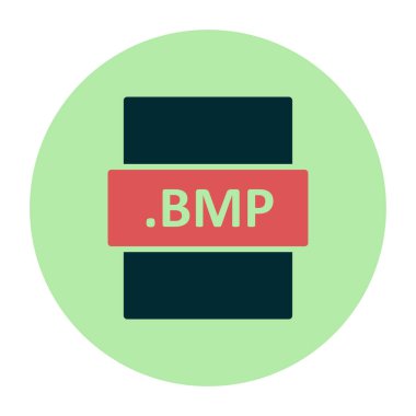 bmp dosya biçimi vektör illüstrasyonu