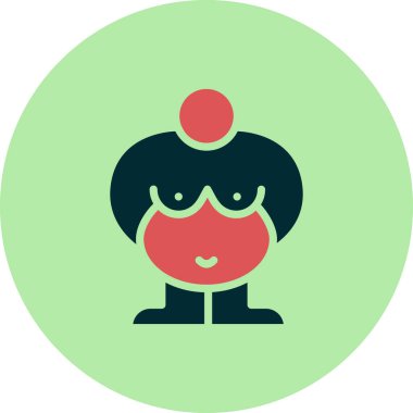 Bir kadının vektör illüstrasyonu