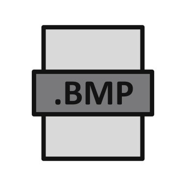 bmp dosya biçimi vektör illüstrasyonu