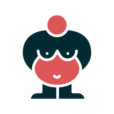 Şapkalı ve taç vektör resimli çocuk.