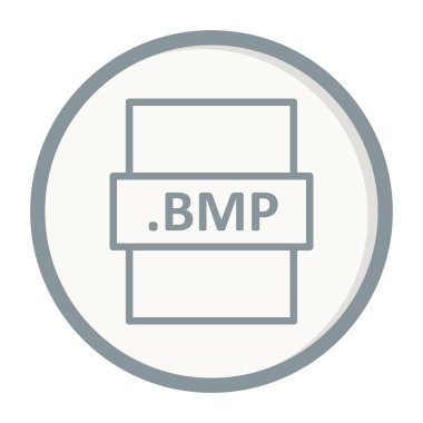 bmp dosya biçimi vektör illüstrasyonu