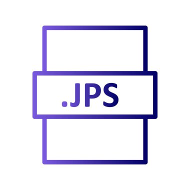 JPS dosya biçimi vektör illüstrasyonu