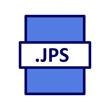 JPS dosya biçimi vektör illüstrasyonu