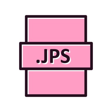 JPS dosya biçimi vektör illüstrasyonu