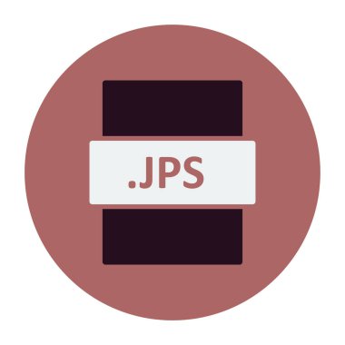 JPS dosya biçimi vektör illüstrasyonu