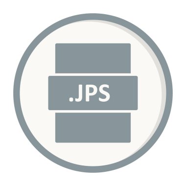 JPS dosya biçimi vektör illüstrasyonu