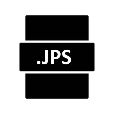 JPS dosya biçimi vektör illüstrasyonu