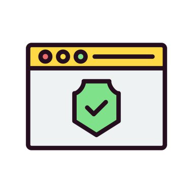 Web sunucu simgesi. vektör illüstrasyonu