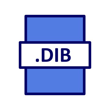 DIB dosya biçimi vektör illüstrasyonu