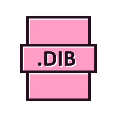DIB dosya biçimi vektör illüstrasyonu